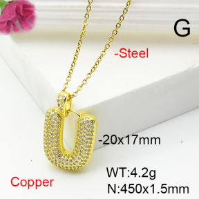 Fashion Copper Necklace  F6N407196vbnl-L017