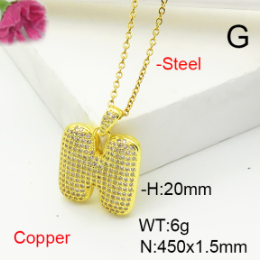 Fashion Copper Necklace  F6N407198vbnl-L017