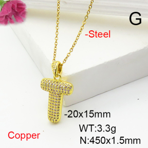 Fashion Copper Necklace  F6N407200vbnl-L017