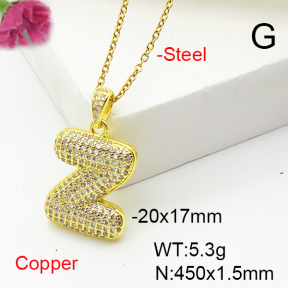 Fashion Copper Necklace  F6N407201vbnl-L017