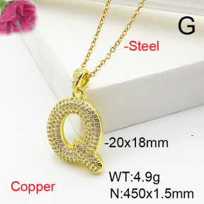 Fashion Copper Necklace  F6N407202vbnl-L017
