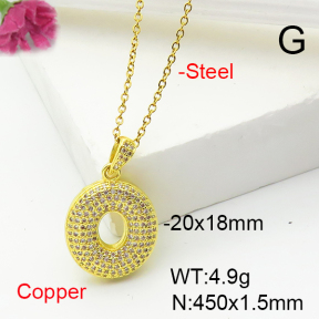Fashion Copper Necklace  F6N407204vbnl-L017