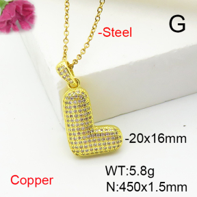 Fashion Copper Necklace  F6N407210vbnl-L017