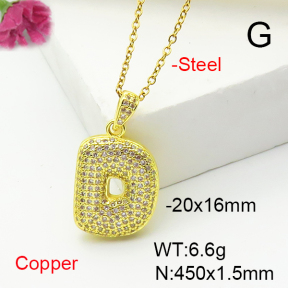 Fashion Copper Necklace  F6N407211vbnl-L017