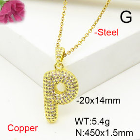 Fashion Copper Necklace  F6N407213vbnl-L017
