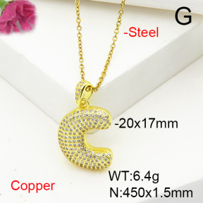 Fashion Copper Necklace  F6N407214vbnl-L017