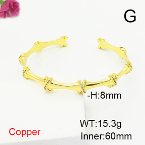Fashion Copper Bangle  F6N407224ahlv-G030
