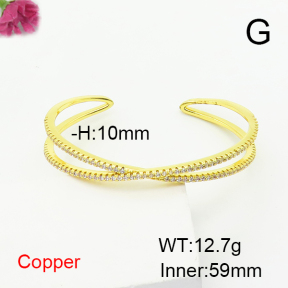 Fashion Copper Bangle  F6N407234ahpv-G030