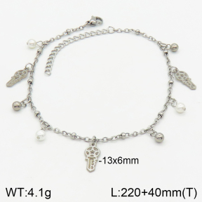 Stainless Steel Anklets  2A9000971bbml-350