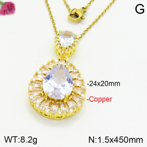 Fashion Copper Necklace  F2N400686vbll-J71