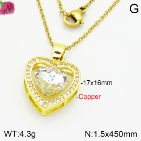 Fashion Copper Necklace  F2N400691vbll-J71