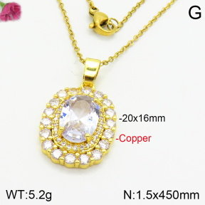 Fashion Copper Necklace  F2N400692vbll-J71