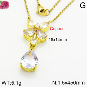 Fashion Copper Necklace  F2N400698vbll-J71