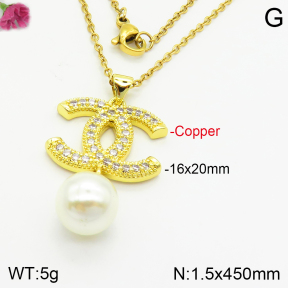 Chanel  Fashion Copper Necklaces  PN0173957vbll-J71
