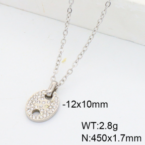 Stainless Steel Necklace  Czech Stones  6N4004026ablb-G037