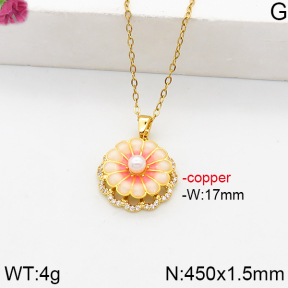 Fashion Copper Necklace  F5N300119bbov-J111