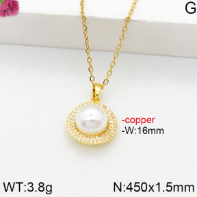 Fashion Copper Necklace  F5N300134bbov-J111