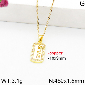 Fashion Copper Necklace  F5N400805bbov-J111