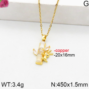 Fashion Copper Necklace  F5N400840bbov-J111