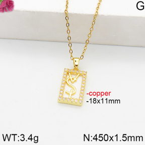 Fashion Copper Necklace  F5N400845bbov-J111