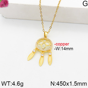 Fashion Copper Necklace  F5N400860bbov-J111