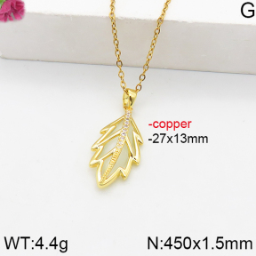 Fashion Copper Necklace  F5N400866bbov-J111