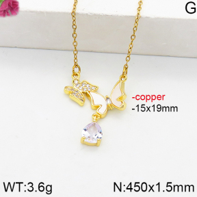 Fashion Copper Necklace  F5N400876bbov-J111