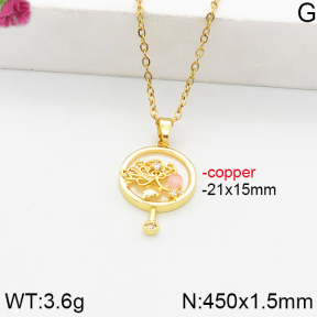 Fashion Copper Necklace  F5N400877bbov-J111