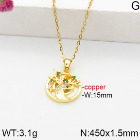 Fashion Copper Necklace  F5N400881bbov-J111