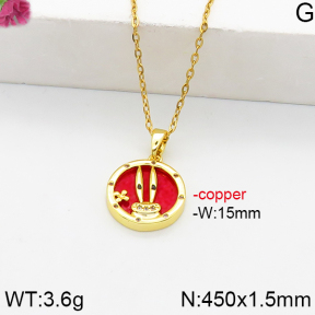 Fashion Copper Necklace  F5N400890bbov-J111