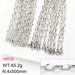 Stainless Steel Necklace  2N2003404ajlv-465