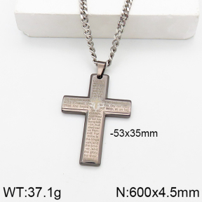 Stainless Steel Necklace  5N2000910bbov-377