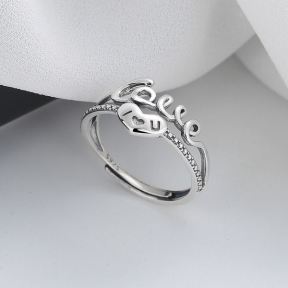 925 Silver Ring  WT:1.98g  W:10mm  JR1884aijk-Y13  359FJ