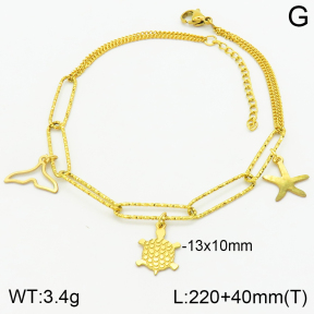 Stainless Steel Anklets  2A9001005vbmb-610