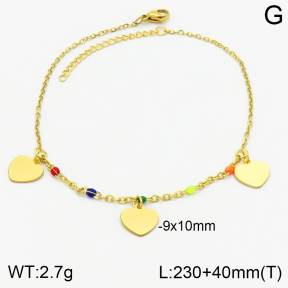 Stainless Steel Anklets  2A9001010vbll-610