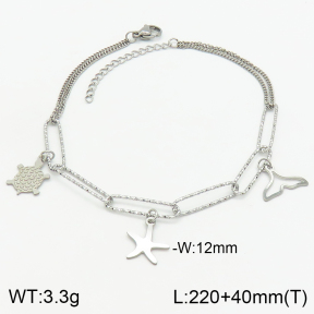Stainless Steel Anklets  2A9001015ablb-610