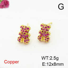 Fashion Copper Bear Earrings  TE6000990vbnb-G030