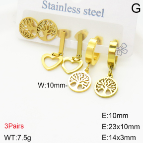 Stainless Steel Earrings  2E2002598vbnb-434