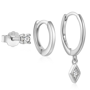 925 Silver Earrings  WT:1.5g  3mm
7mm
20*9.5mm  JE5236biib-Y30  60237581225