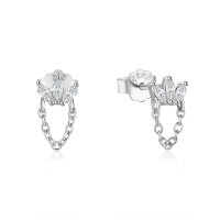 925 Silver Earrings  WT:0.75g  9.1*6mm  JE5254vhmi-Y30  60237670090
