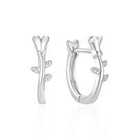925 Silver Earrings  WT:1.7g  13mm  JE5302biho-Y30  60238421222