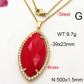 Fashion Copper Necklace  F6N41709bvpl-J66