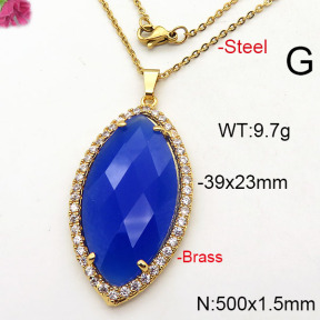 Fashion Copper Necklace  F6N41712bvpl-J66