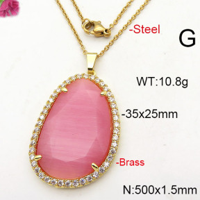 Fashion Copper Necklace  F6N41727bvpl-J66