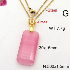 Fashion Copper Necklace  F6N41785abol-J66