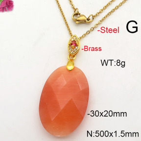 Fashion Copper Necklace  F6N41830abol-J66