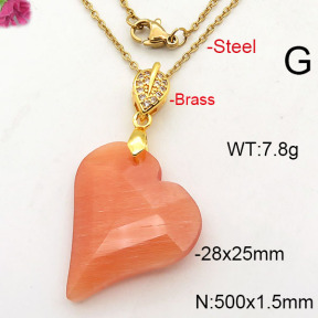 Fashion Copper Necklace  F6N41839abol-J66
