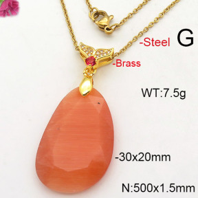 Fashion Copper Necklace  F6N41853abol-J66