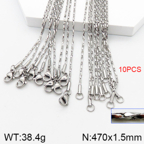 Stainless Steel Necklace  5N2000953bkab-452