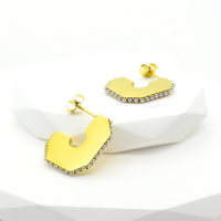 Stainless Steel Earrings  Plastic Imitation Pearls,Handmade Polished  WT:6.3g  E:22x18mm  GEE001189bhia-066